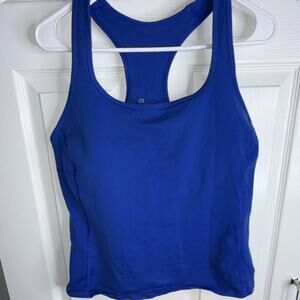 GapBodyFit Women's Blue Racerback Athletic Tank Top Stretch Scoop Neck Size L